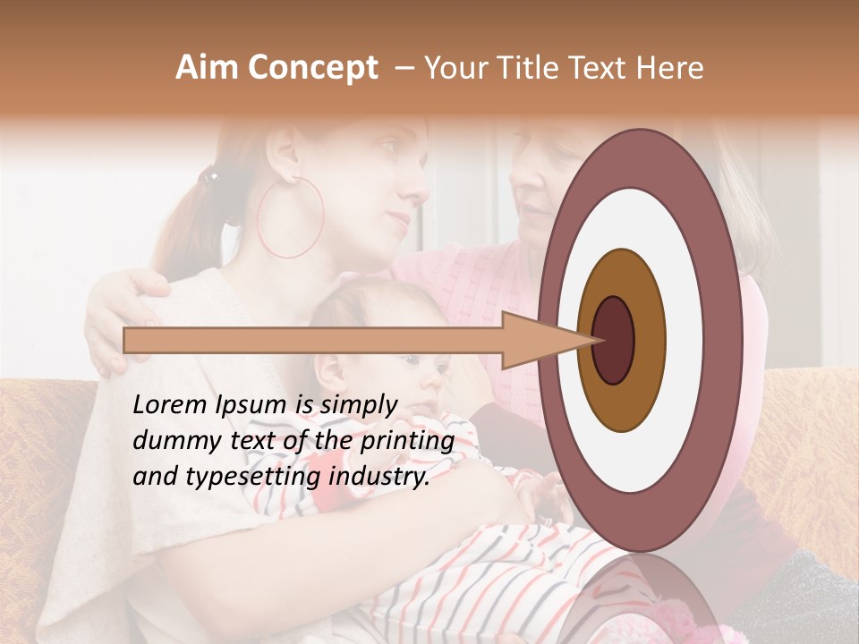 Cry Grandmother Lifestyle PowerPoint Template