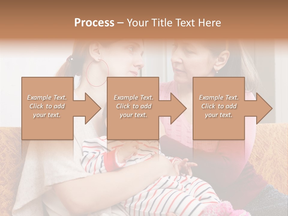 Cry Grandmother Lifestyle PowerPoint Template