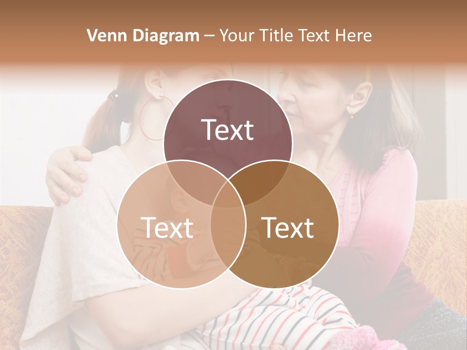 Cry Grandmother Lifestyle PowerPoint Template