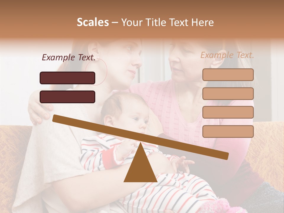 Cry Grandmother Lifestyle PowerPoint Template