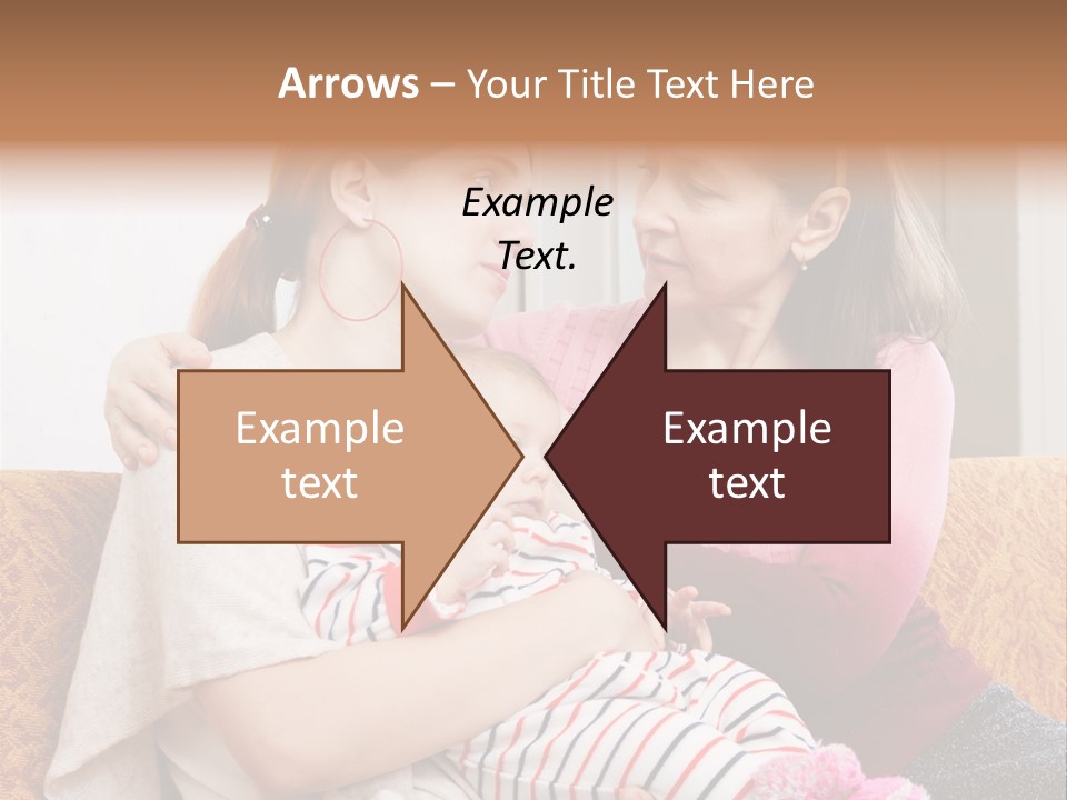 Cry Grandmother Lifestyle PowerPoint Template