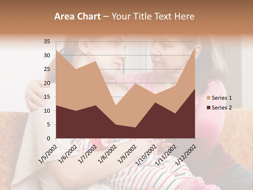 Cry Grandmother Lifestyle PowerPoint Template