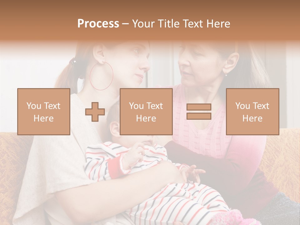 Cry Grandmother Lifestyle PowerPoint Template