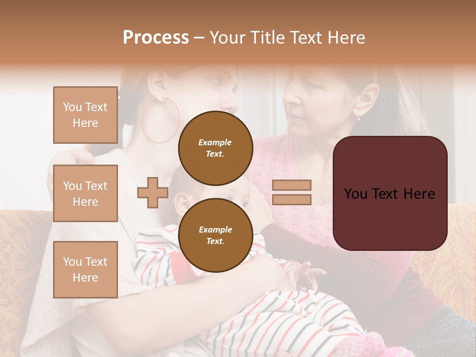Cry Grandmother Lifestyle PowerPoint Template