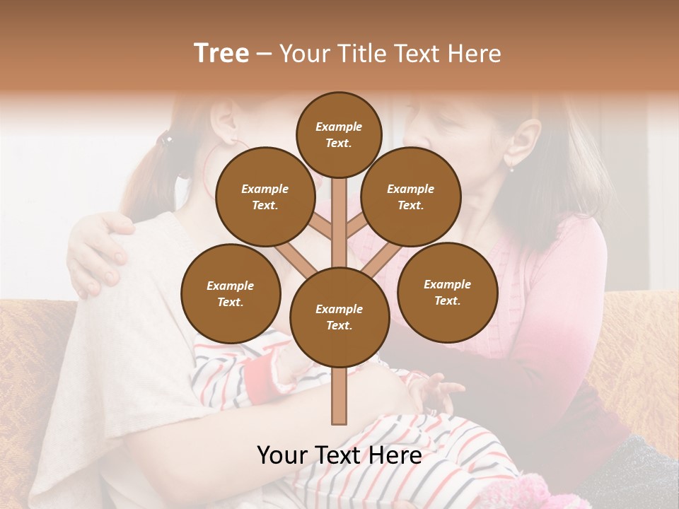 Cry Grandmother Lifestyle PowerPoint Template