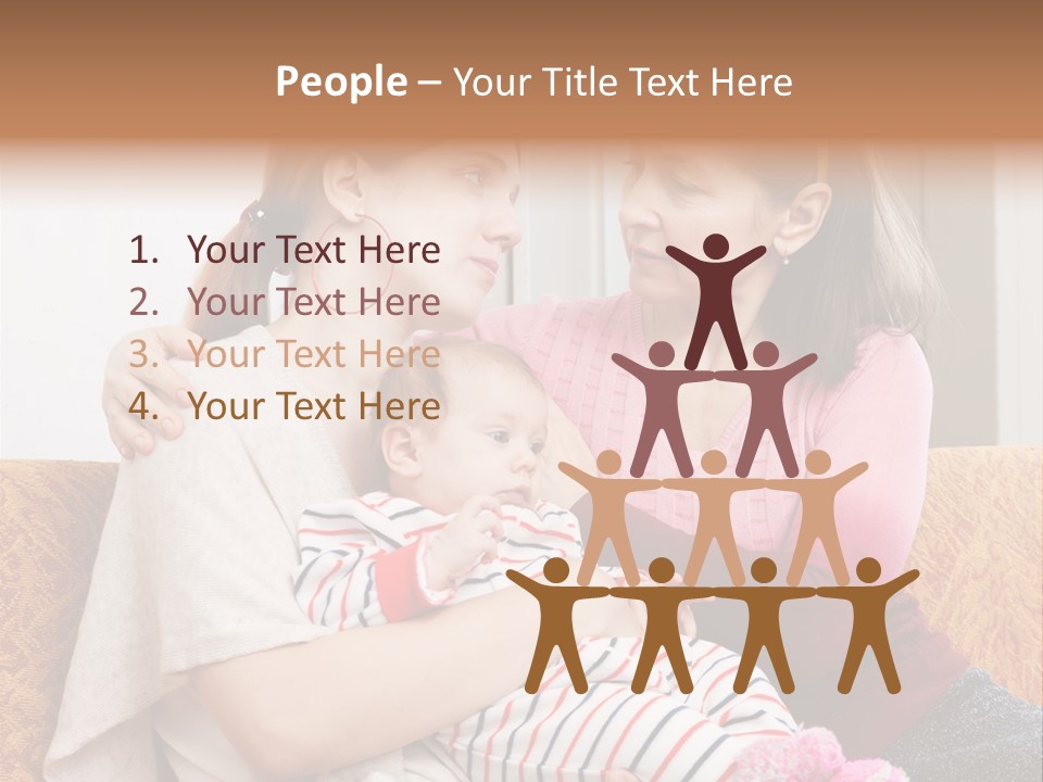 Cry Grandmother Lifestyle PowerPoint Template