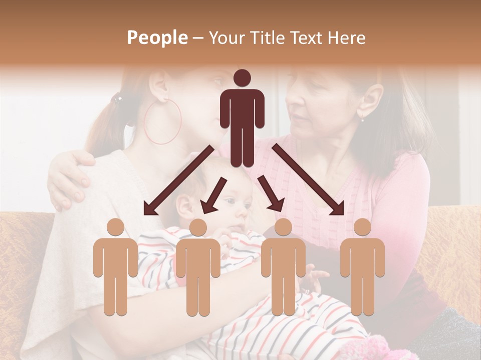 Cry Grandmother Lifestyle PowerPoint Template