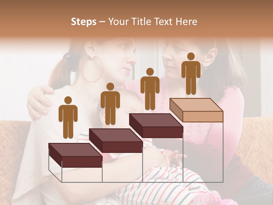 Cry Grandmother Lifestyle PowerPoint Template
