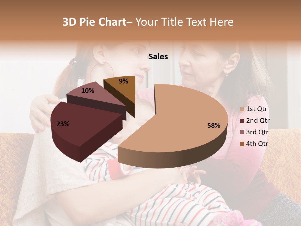 Cry Grandmother Lifestyle PowerPoint Template