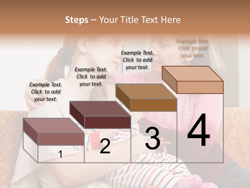 Cry Grandmother Lifestyle PowerPoint Template