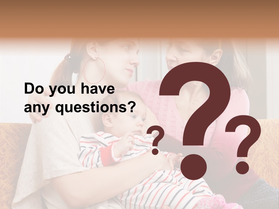 Cry Grandmother Lifestyle PowerPoint Template