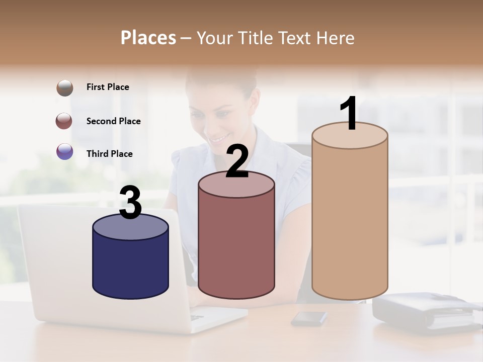 Diary Long Hair Wireless PowerPoint Template