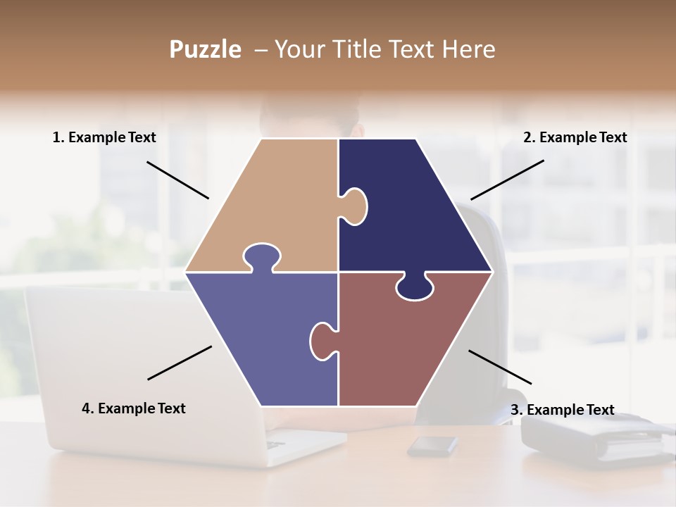 Diary Long Hair Wireless PowerPoint Template