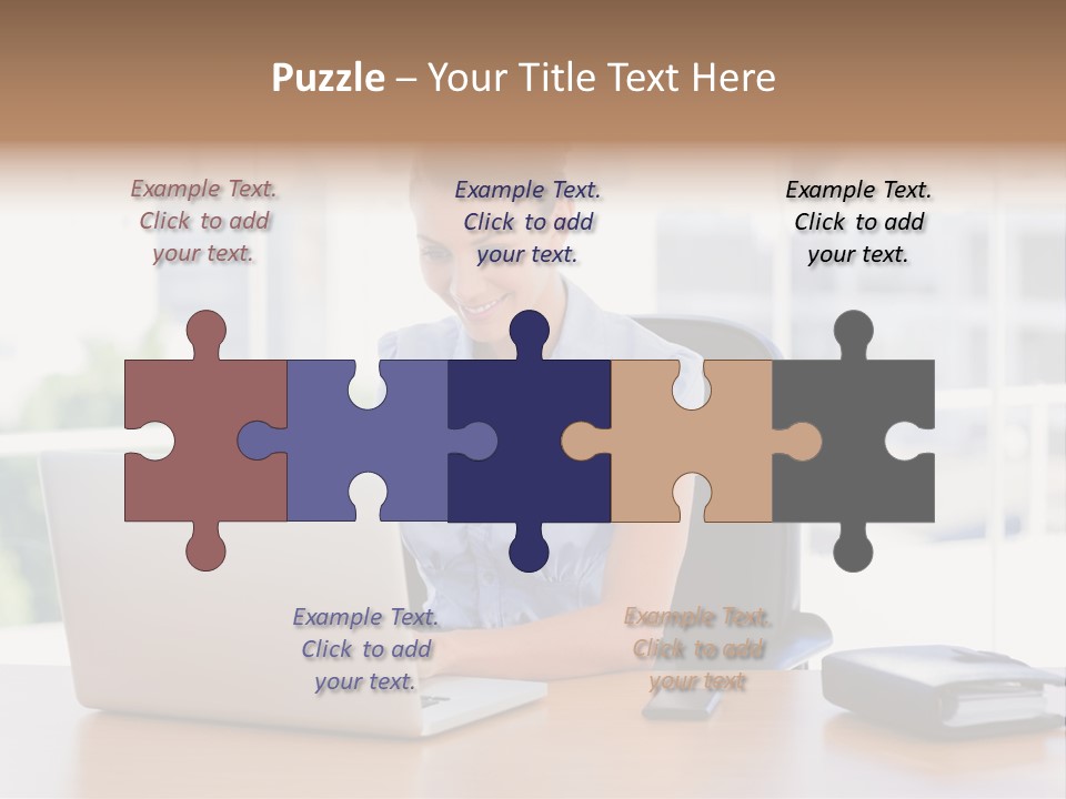 Diary Long Hair Wireless PowerPoint Template