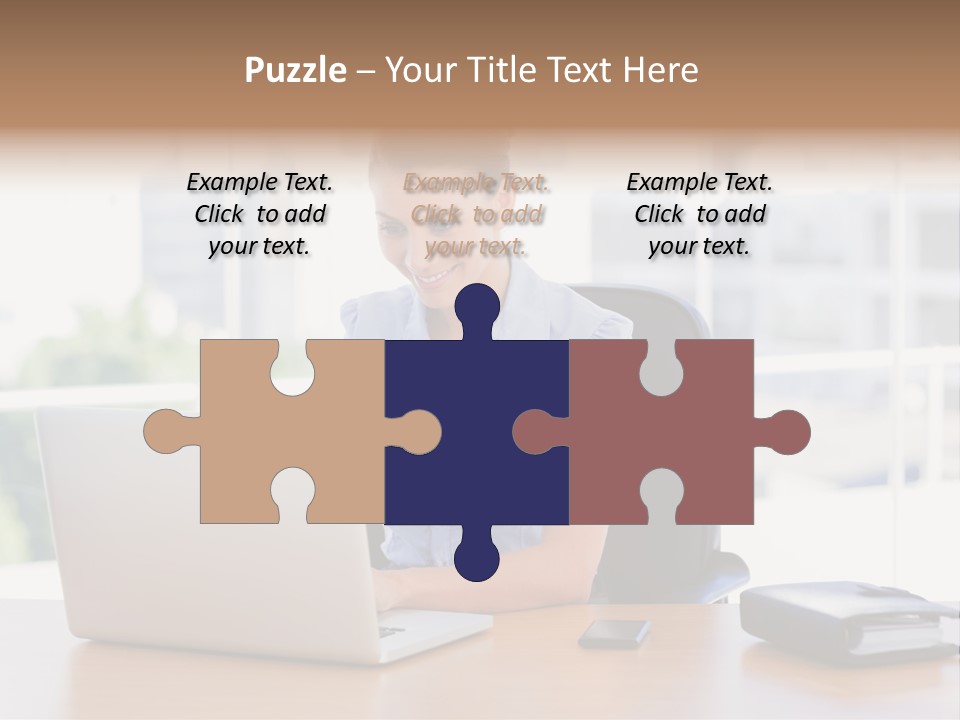 Diary Long Hair Wireless PowerPoint Template