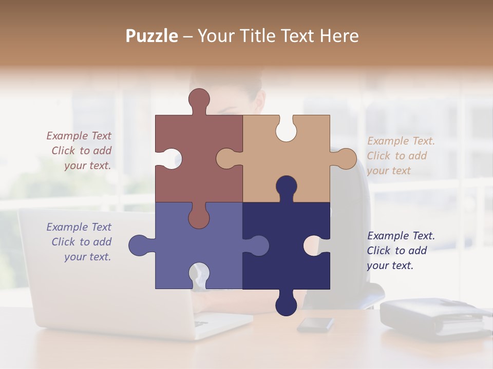 Diary Long Hair Wireless PowerPoint Template