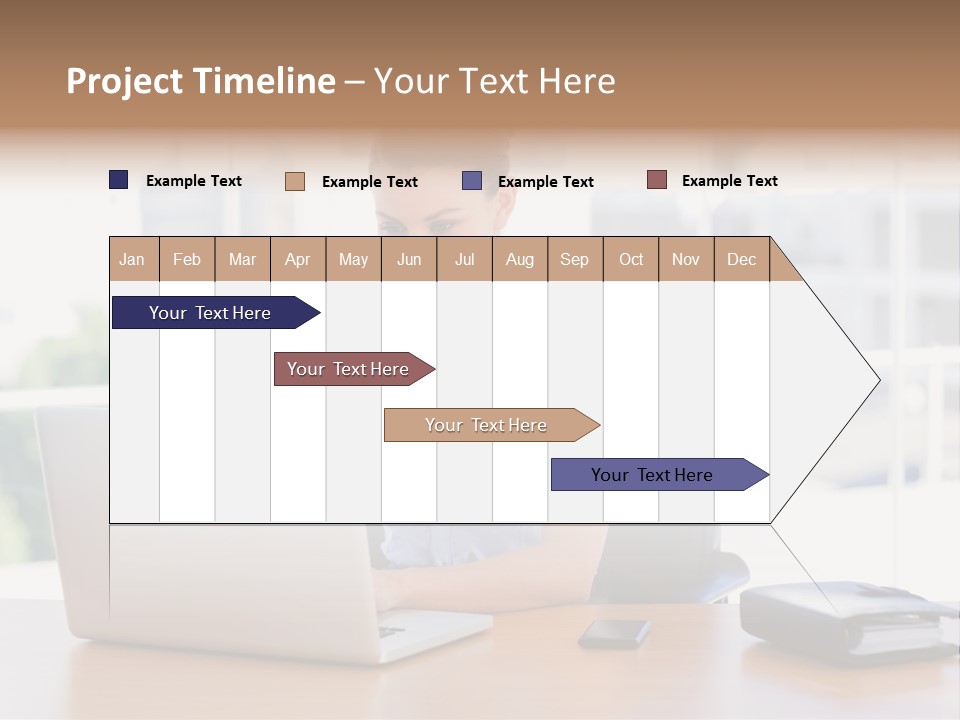Diary Long Hair Wireless PowerPoint Template