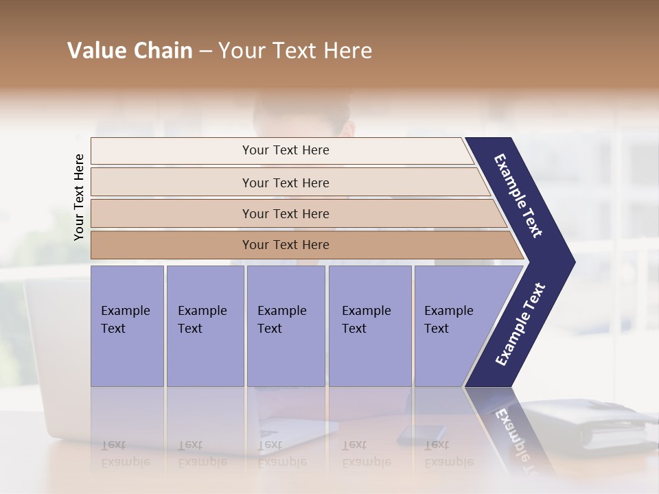 Diary Long Hair Wireless PowerPoint Template