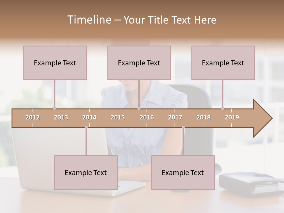 Diary Long Hair Wireless PowerPoint Template