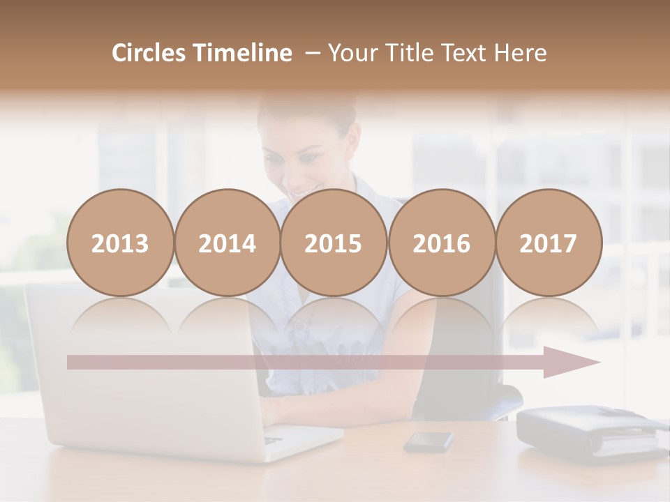 Diary Long Hair Wireless PowerPoint Template