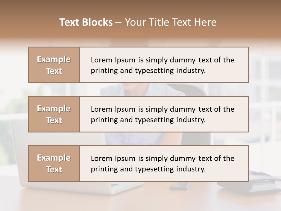 Diary Long Hair Wireless PowerPoint Template