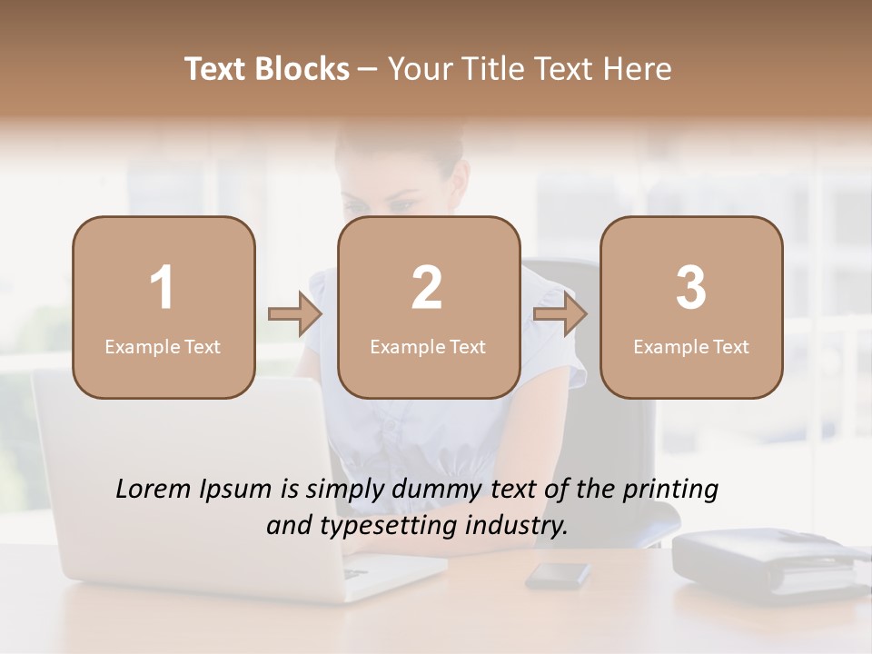 Diary Long Hair Wireless PowerPoint Template