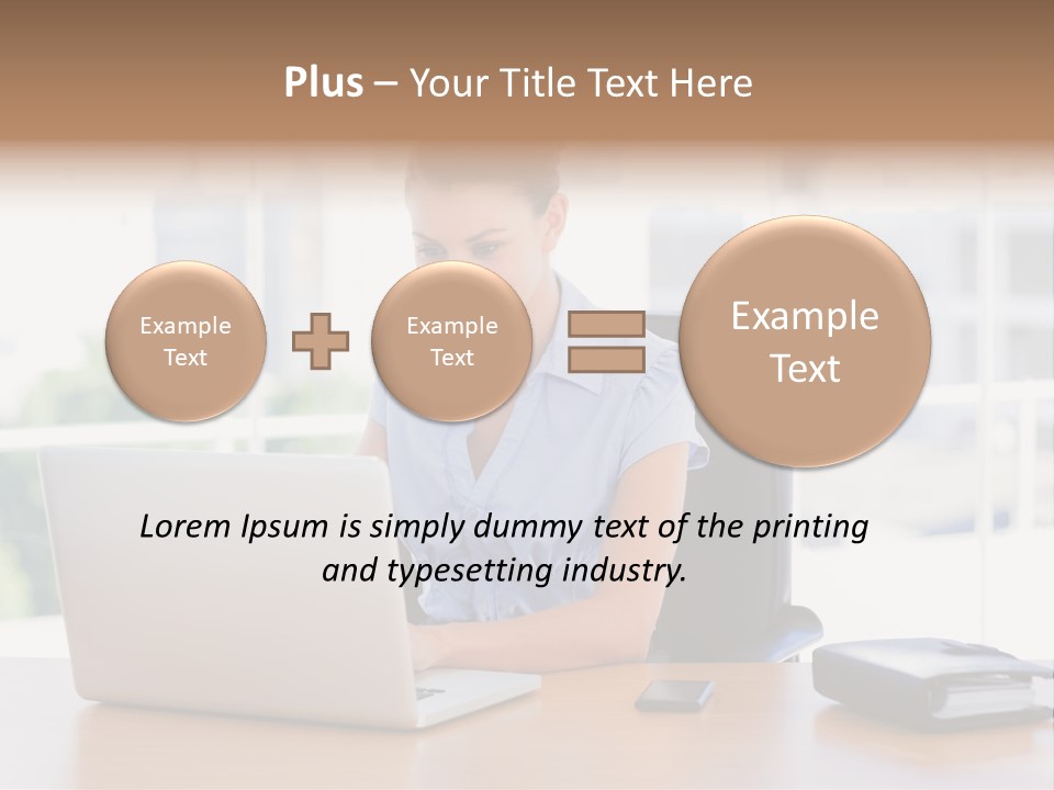 Diary Long Hair Wireless PowerPoint Template