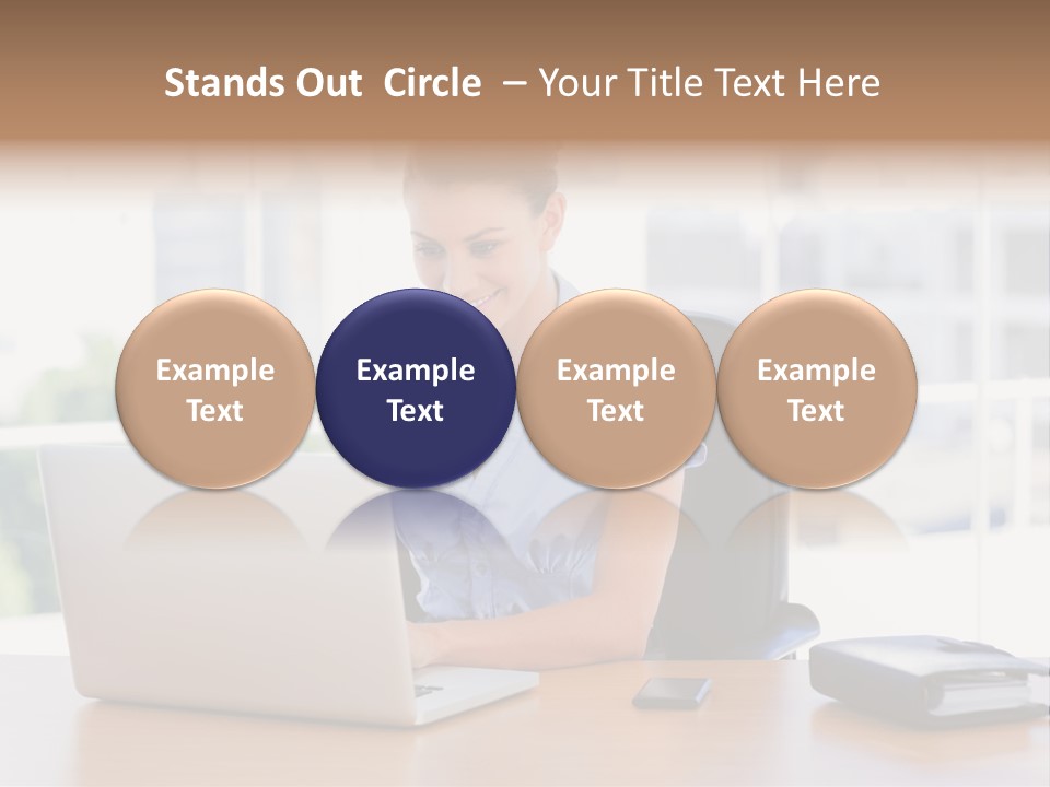 Diary Long Hair Wireless PowerPoint Template