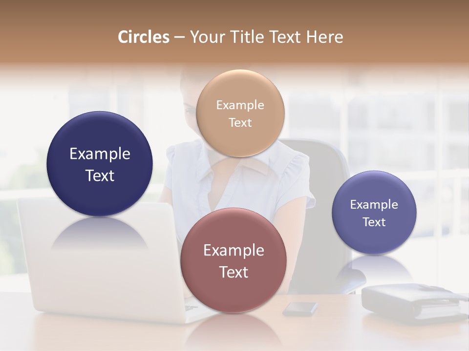 Diary Long Hair Wireless PowerPoint Template