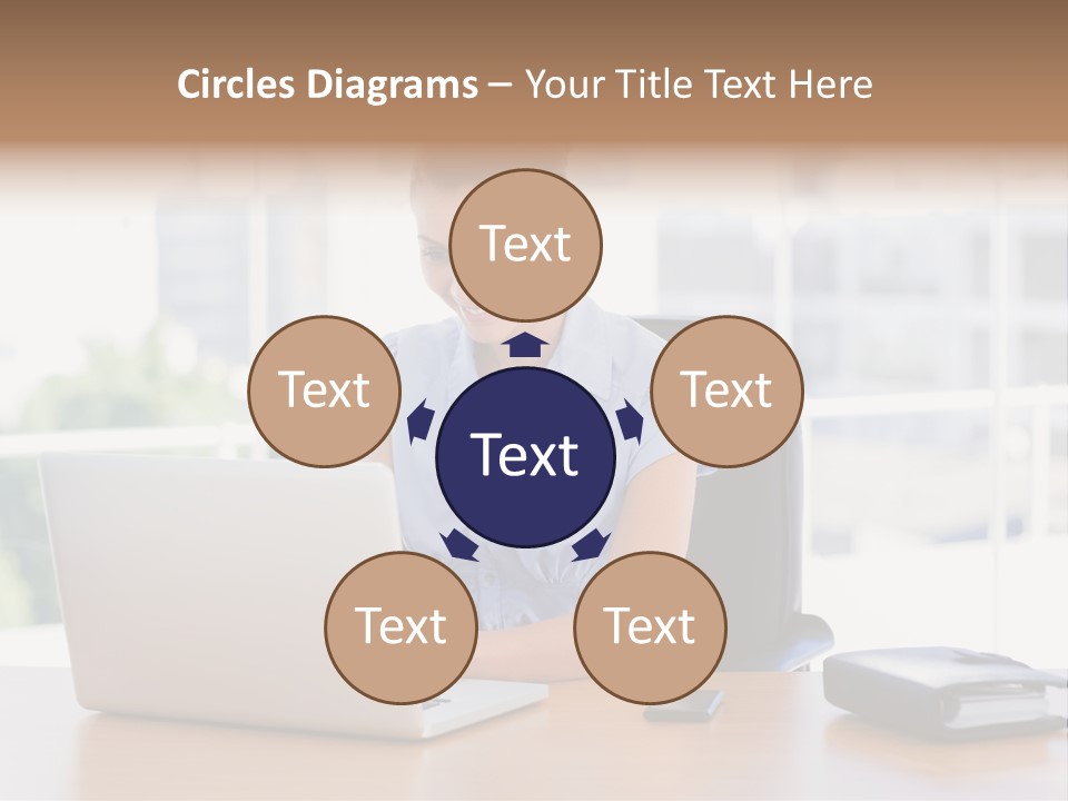 Diary Long Hair Wireless PowerPoint Template