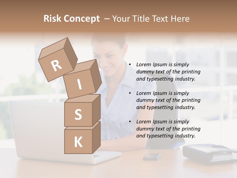 Diary Long Hair Wireless PowerPoint Template