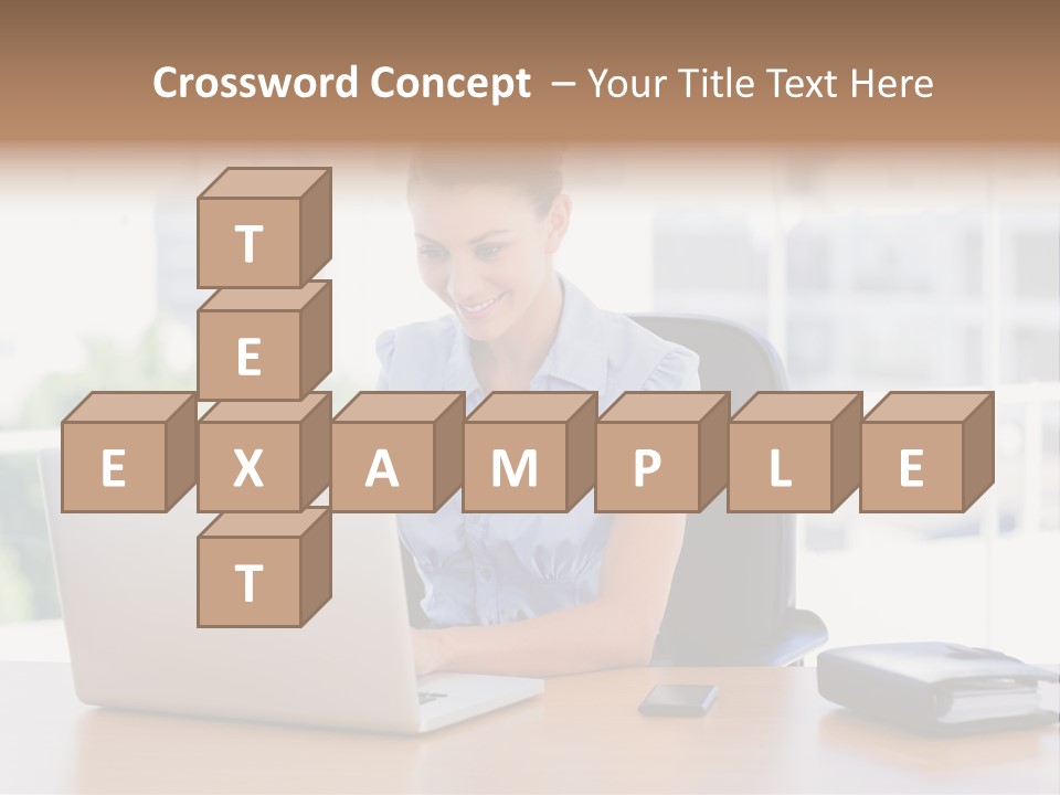 Diary Long Hair Wireless PowerPoint Template