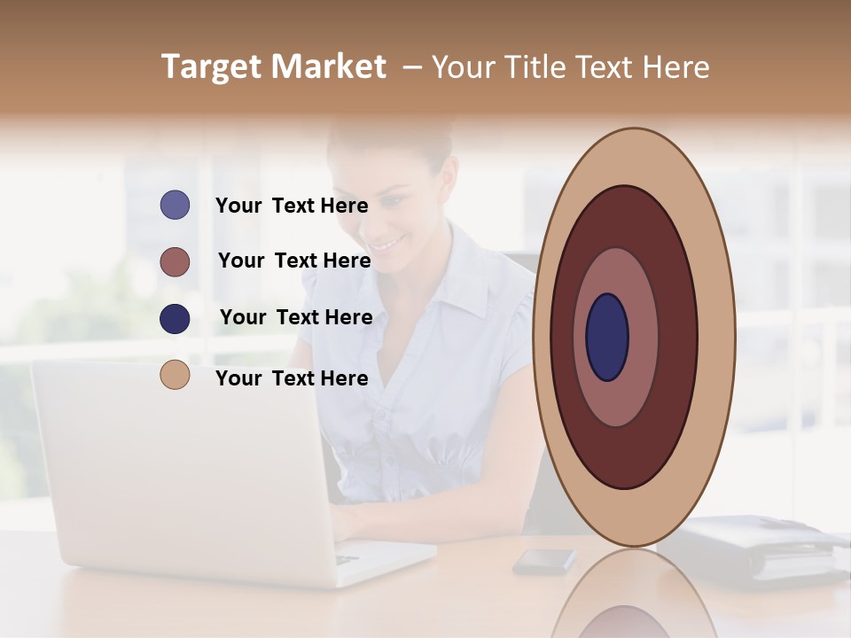 Diary Long Hair Wireless PowerPoint Template