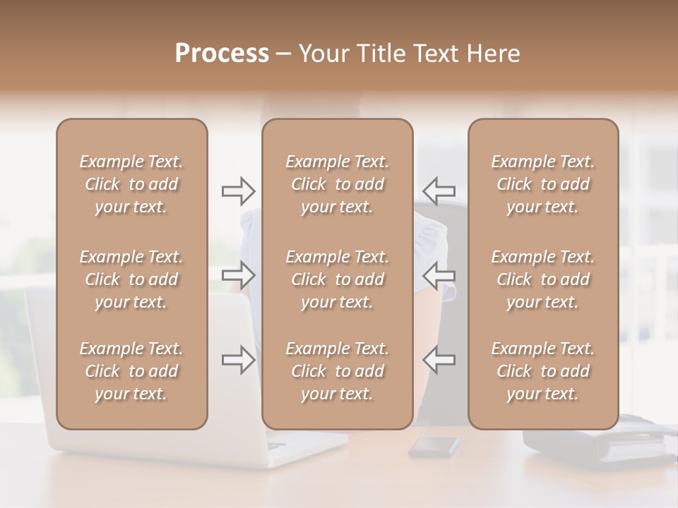 Diary Long Hair Wireless PowerPoint Template
