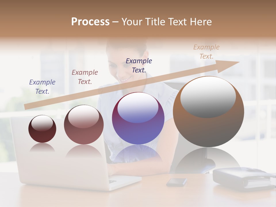 Diary Long Hair Wireless PowerPoint Template