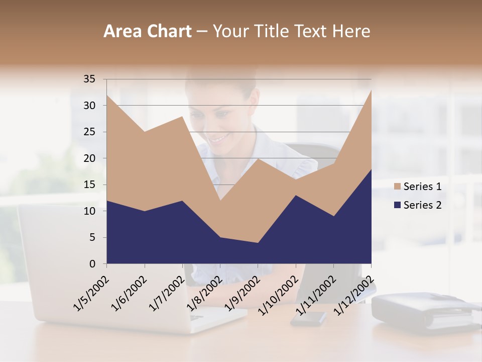Diary Long Hair Wireless PowerPoint Template
