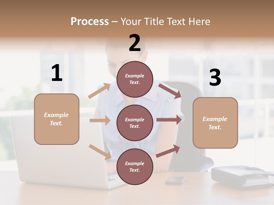 Diary Long Hair Wireless PowerPoint Template