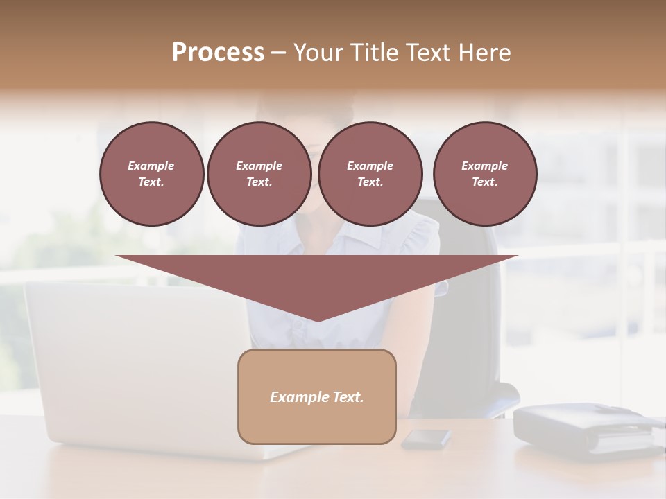 Diary Long Hair Wireless PowerPoint Template