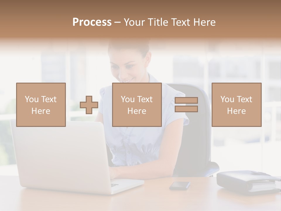 Diary Long Hair Wireless PowerPoint Template