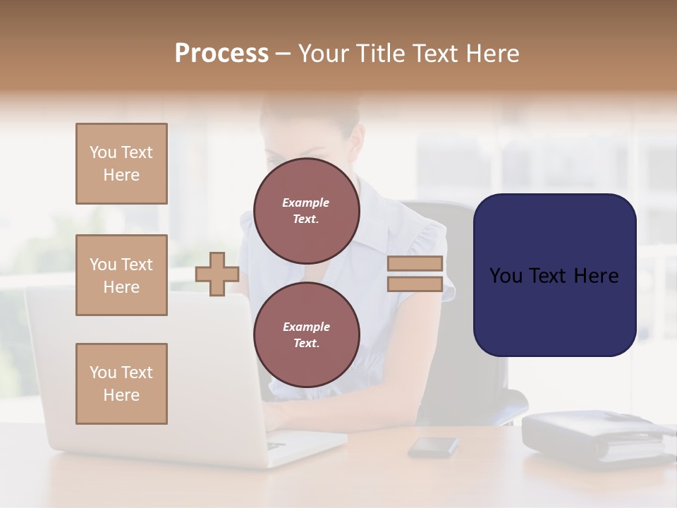 Diary Long Hair Wireless PowerPoint Template