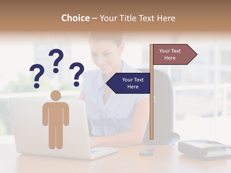 Diary Long Hair Wireless PowerPoint Template