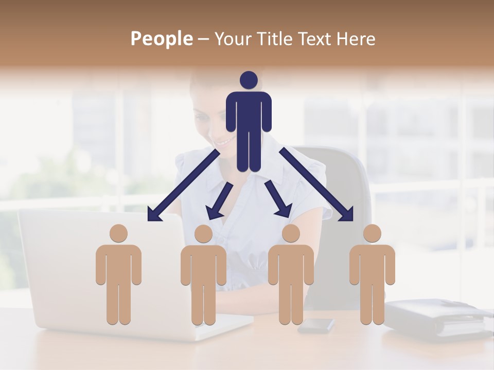 Diary Long Hair Wireless PowerPoint Template