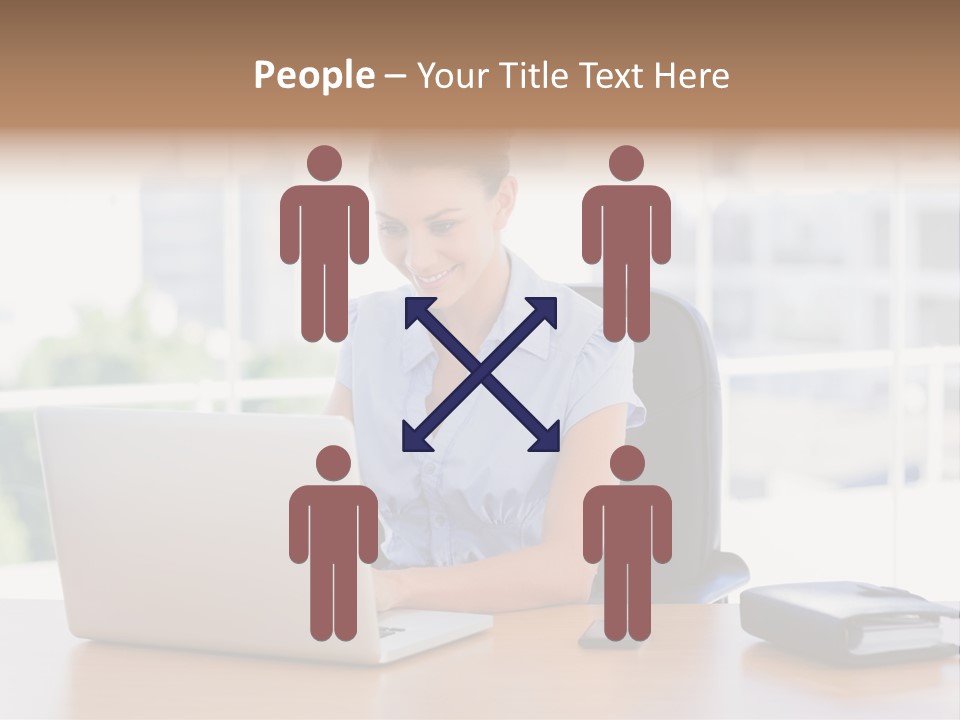 Diary Long Hair Wireless PowerPoint Template