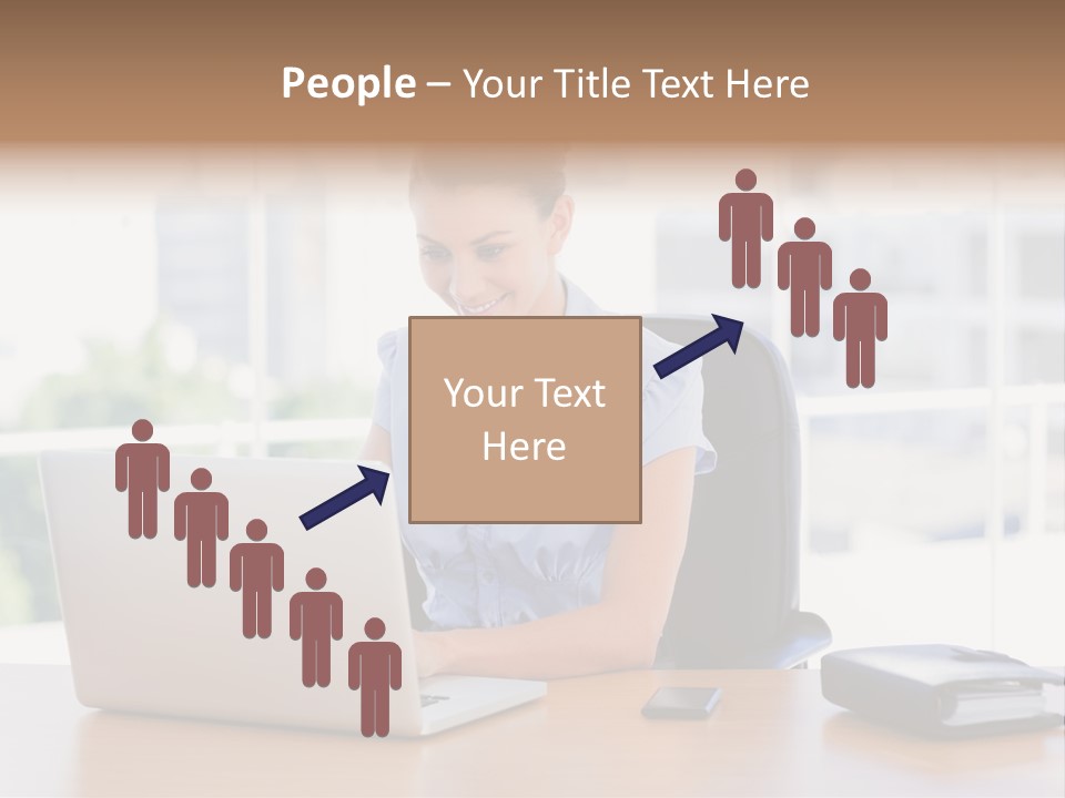 Diary Long Hair Wireless PowerPoint Template