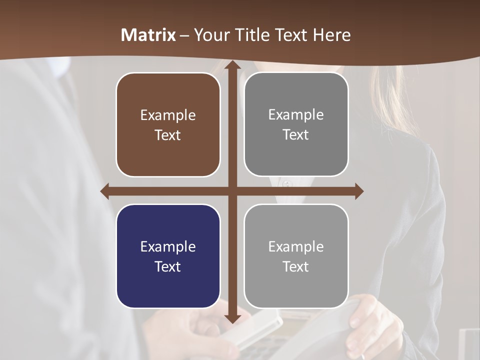 Receptionist Technology Hand PowerPoint Template