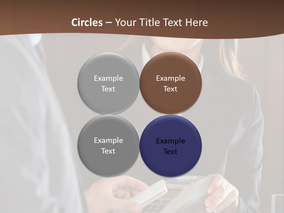 Receptionist Technology Hand PowerPoint Template