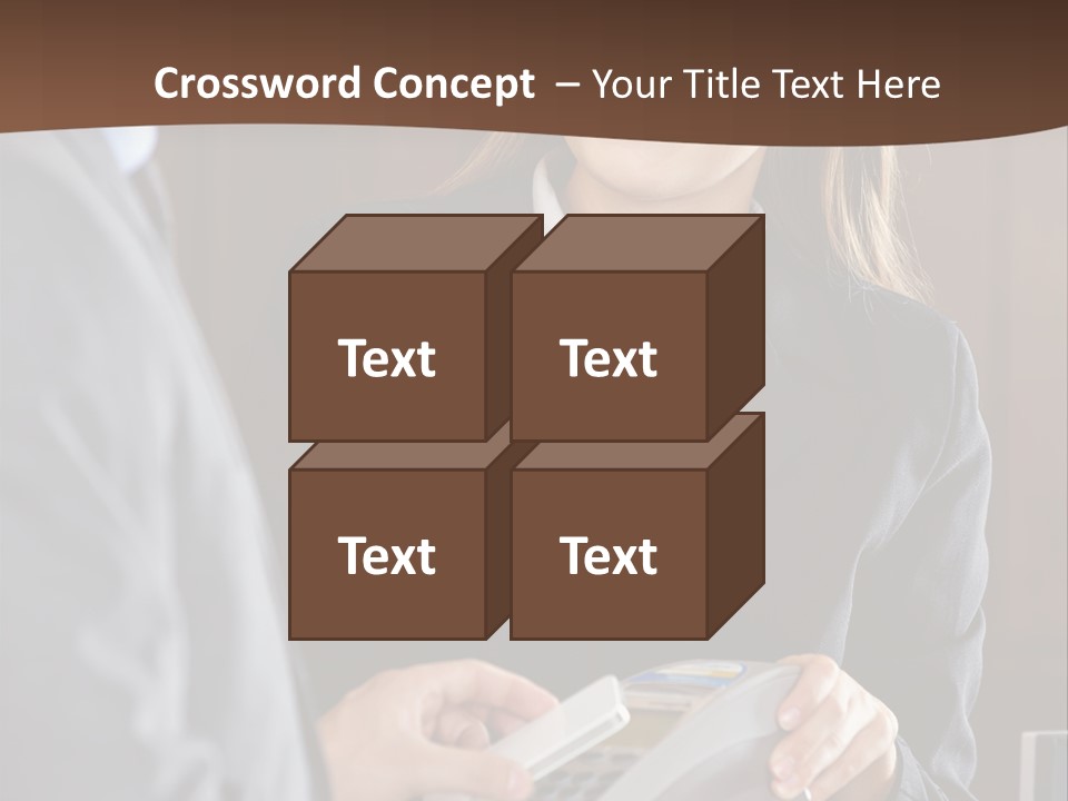 Receptionist Technology Hand PowerPoint Template