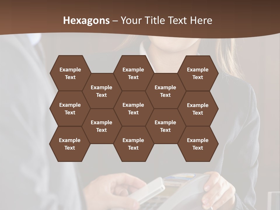 Receptionist Technology Hand PowerPoint Template