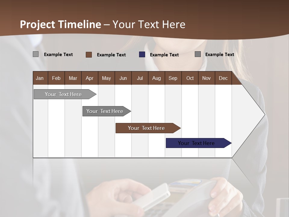 Receptionist Technology Hand PowerPoint Template