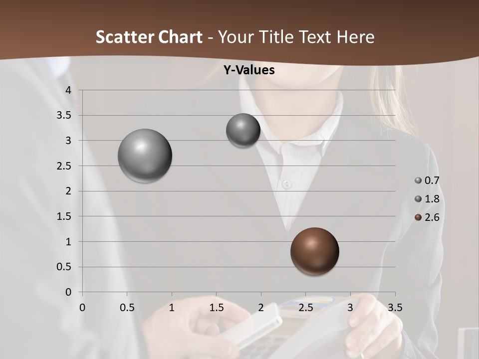Receptionist Technology Hand PowerPoint Template